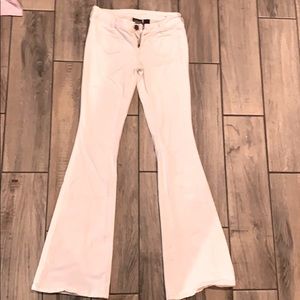 Like new city streets white flare jeans